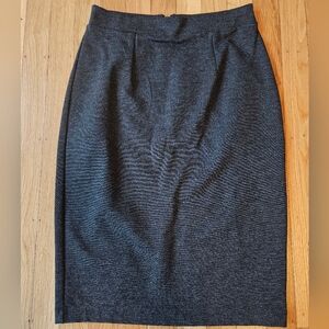 NWOT Halogen Ponte Pencil Skirt in Heather Charcoal Grey 0P